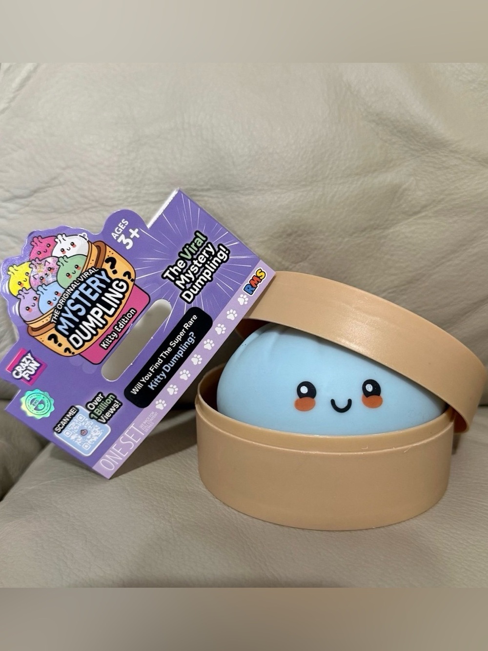 RMS Original Mystery Squishy Kitty Dumpling Pastel Blue NEW